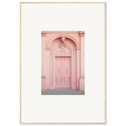 Ornate pink door with classic details in Porphyr Pink Processions special edition art™