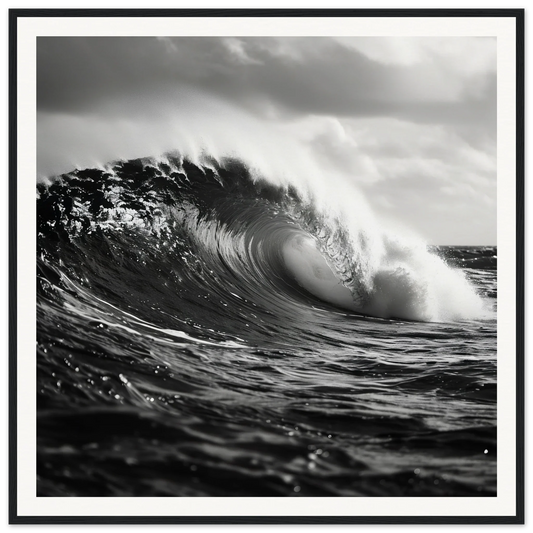 Powerful ocean wave in light, featured in Eternal Wave Symphony special edition art™