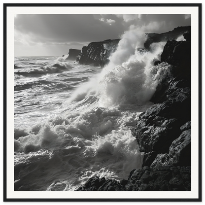 Powerful ocean waves crash against cliffs in Wave’s Untold Trance special edition art™