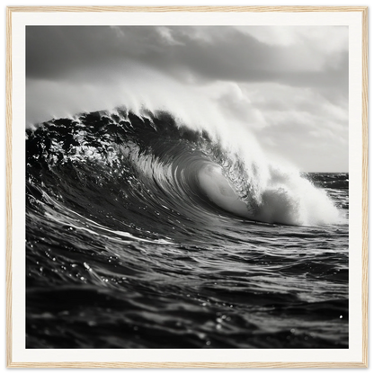 Ocean wave curling and breaking, capturing the essence of Eternal Wave Symphony art