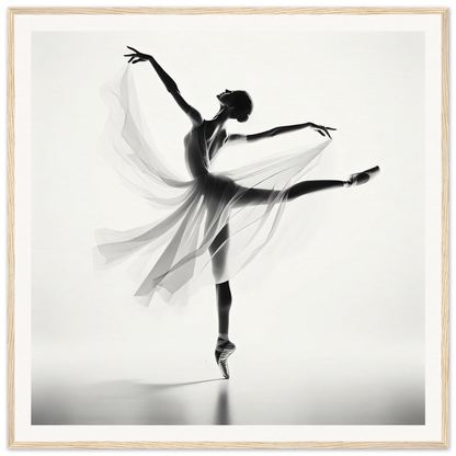 Graceful ballet dancer en pointe in Ethereal Grace’s Whisper special edition art™