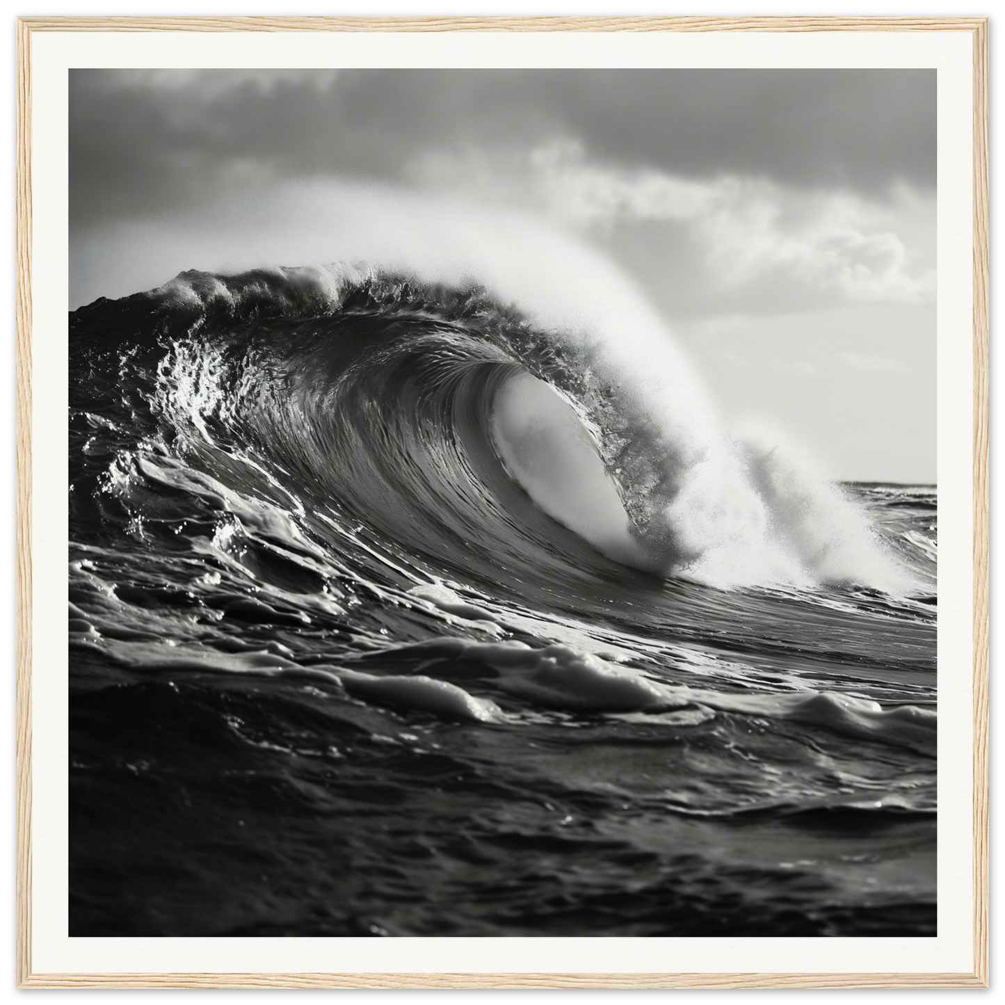 Curling ocean wave with spray shining, representing Wave’s Eternal Dance special edition art™