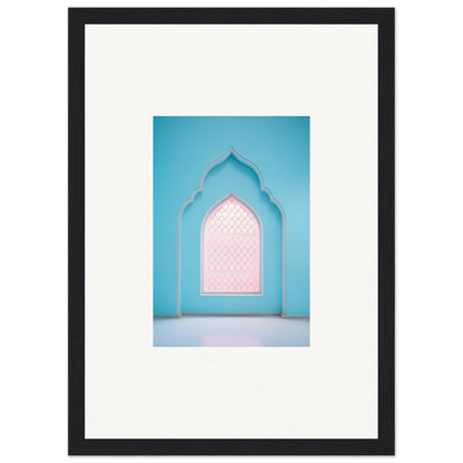 Ornate arched doorway in turquoise and pink for Souls Diffilveres Critfilters special edition art™