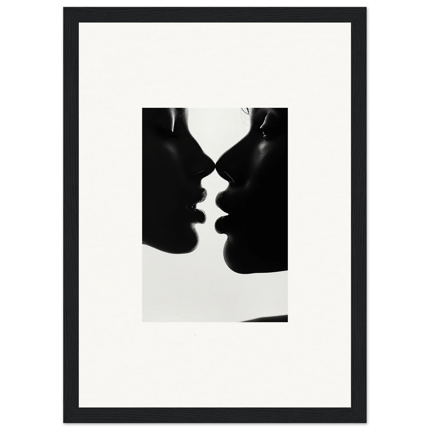 Two silhouetted profiles in an intimate pose from Nights Echoes special edition art™