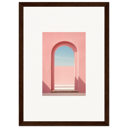 Pink arched doorway leading to blue sky in Echo of Horizons special edition art™