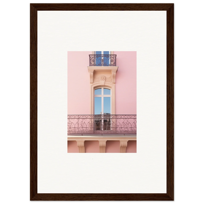 Ornate pink balcony featuring the Dusky Dream Balustrade and decorative metalwork