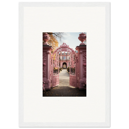 Pink floral archway leading to a garden, part of Sugarcotton Visions Gateway