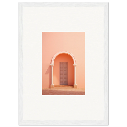 Peach arched doorway with white trim in Psychedelic Arches Discussionale special edition art™