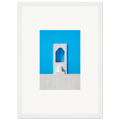 Minimalist blue and white doorway in Oikos Cerulean Aperturearches special edition art™