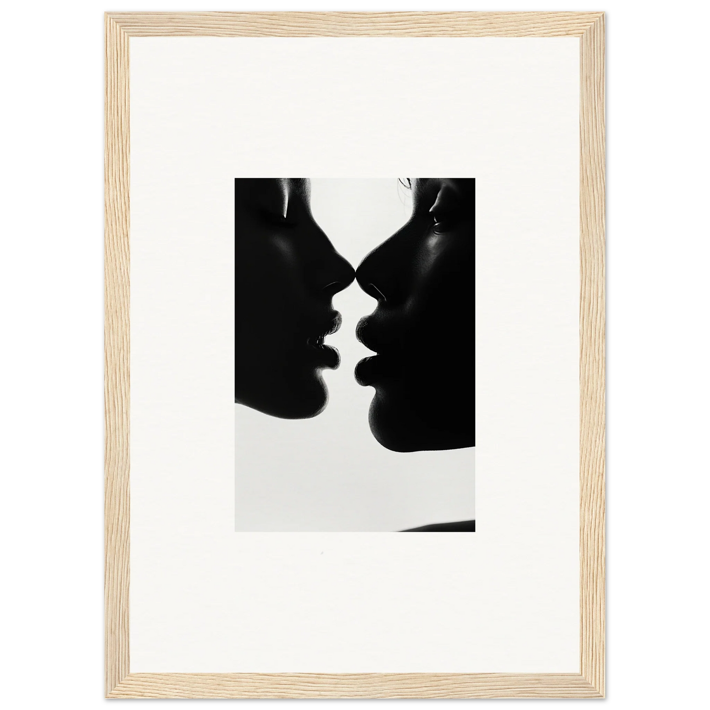 Intimate silhouettes of two profiles in the special edition art™ ’Nights Echoes’