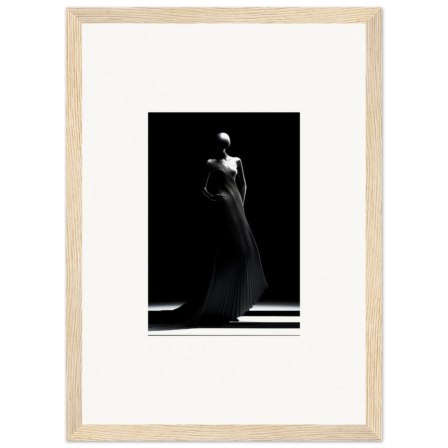 Elegant figure in flowing evening gown from Echoes Velvet Mirage special edition art™