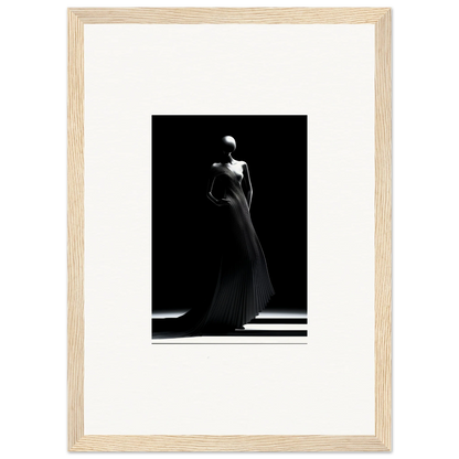 Elegant figure in flowing evening gown from Echoes Velvet Mirage special edition art™