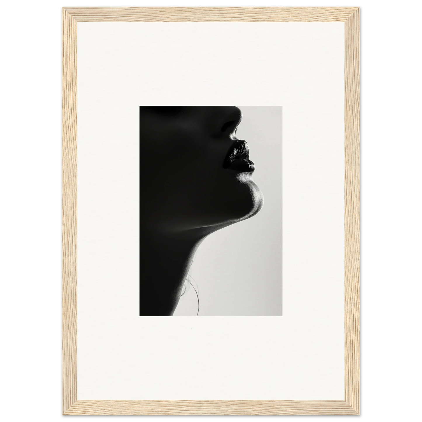 Elegant black and white silhouette showcasing graceful features from Shadowed Whisper Immanence