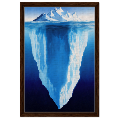 Iceberg with underwater portion exemplifying Beneath Bluetide Illusions room decor