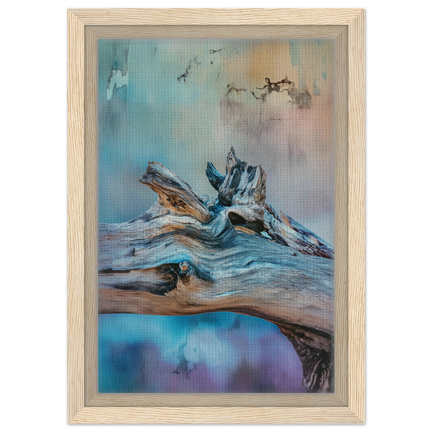 Weathered driftwood with gnarled branches for Bleeding Cerulean Symbiosis room decor