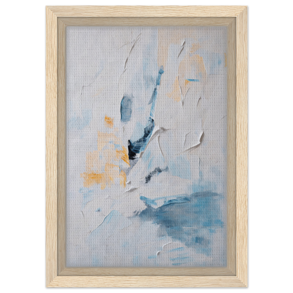 Abstract painting in soft pastels, Blues Dance Melancholy, for elegant room decor