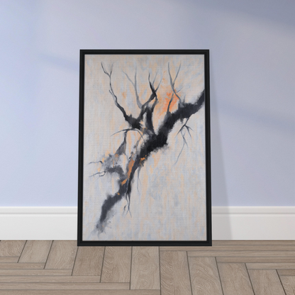 Framed canvas print of Branches’ Mirage Serenity depicting a bare tree branch artwork