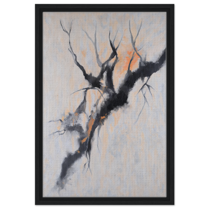 Abstract painting of a gnarled tree branch for Branches Mirage Serenity room decor