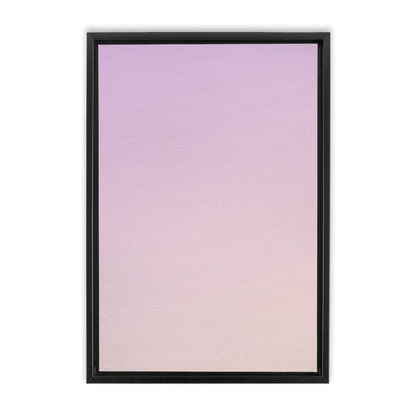 Framed gradient poster transitioning from light purple to pale pink.