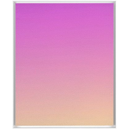 Gradient color transition from pink to peach within a white frame.