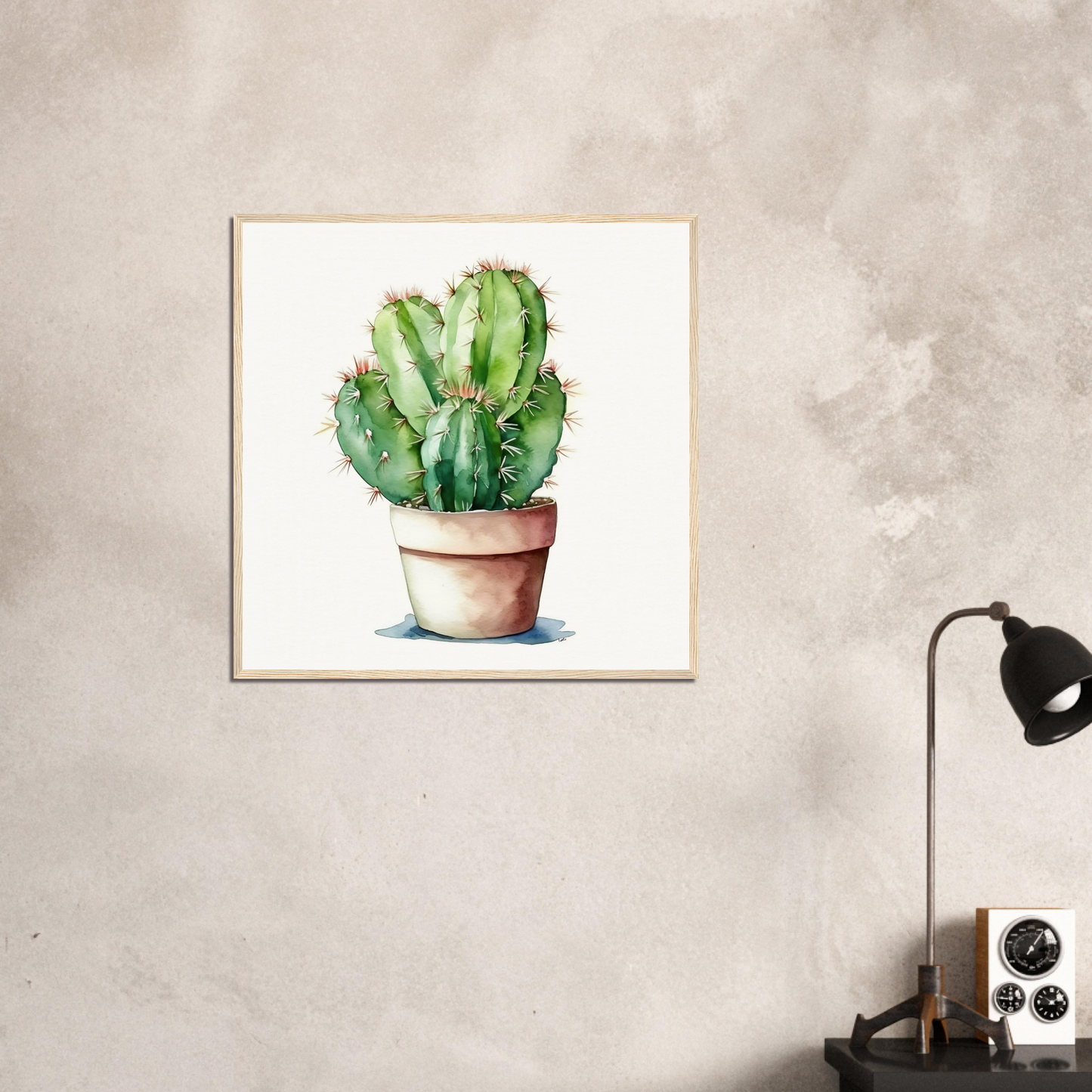 Cactus watercolor painting print