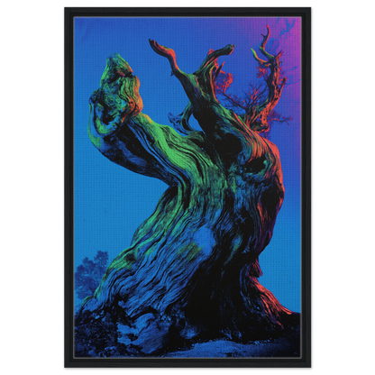 Twisted, colorful tree trunk in Celestial Arbor Gaze for vibrant room decor