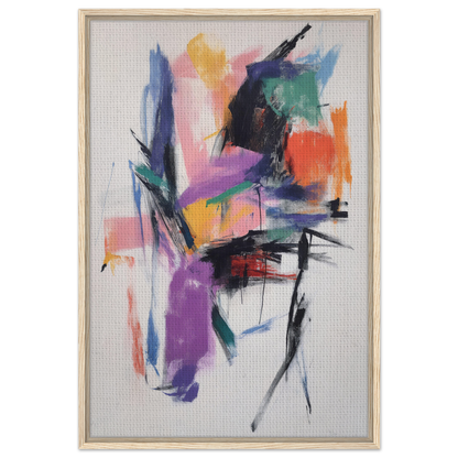 Abstract painting Chaos Color Waltz featuring vibrant brushstrokes for elegant room decor