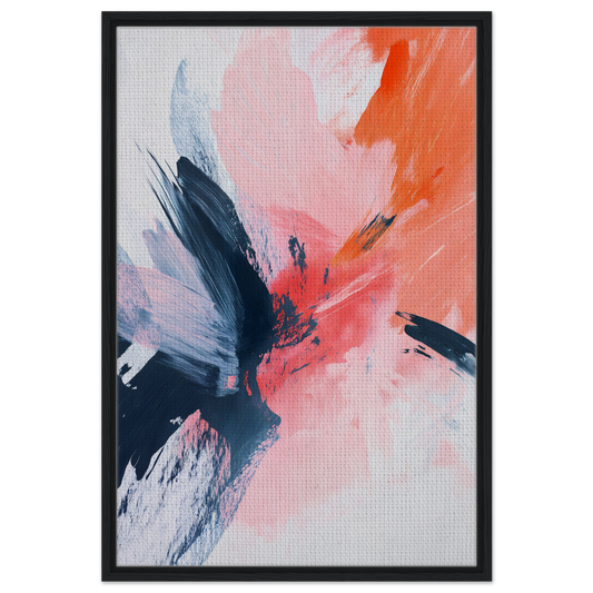 Abstract painting Chaos Coralled Dance featuring bold brushstrokes in vibrant colors