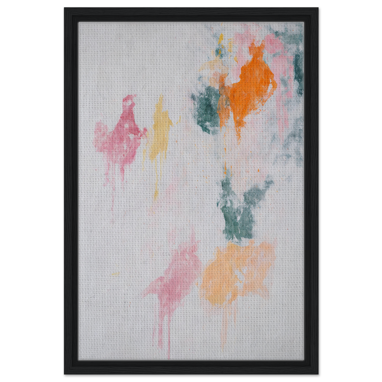 Abstract painting with pastel brushstrokes for Chromatic Rapture Dreaming room decor