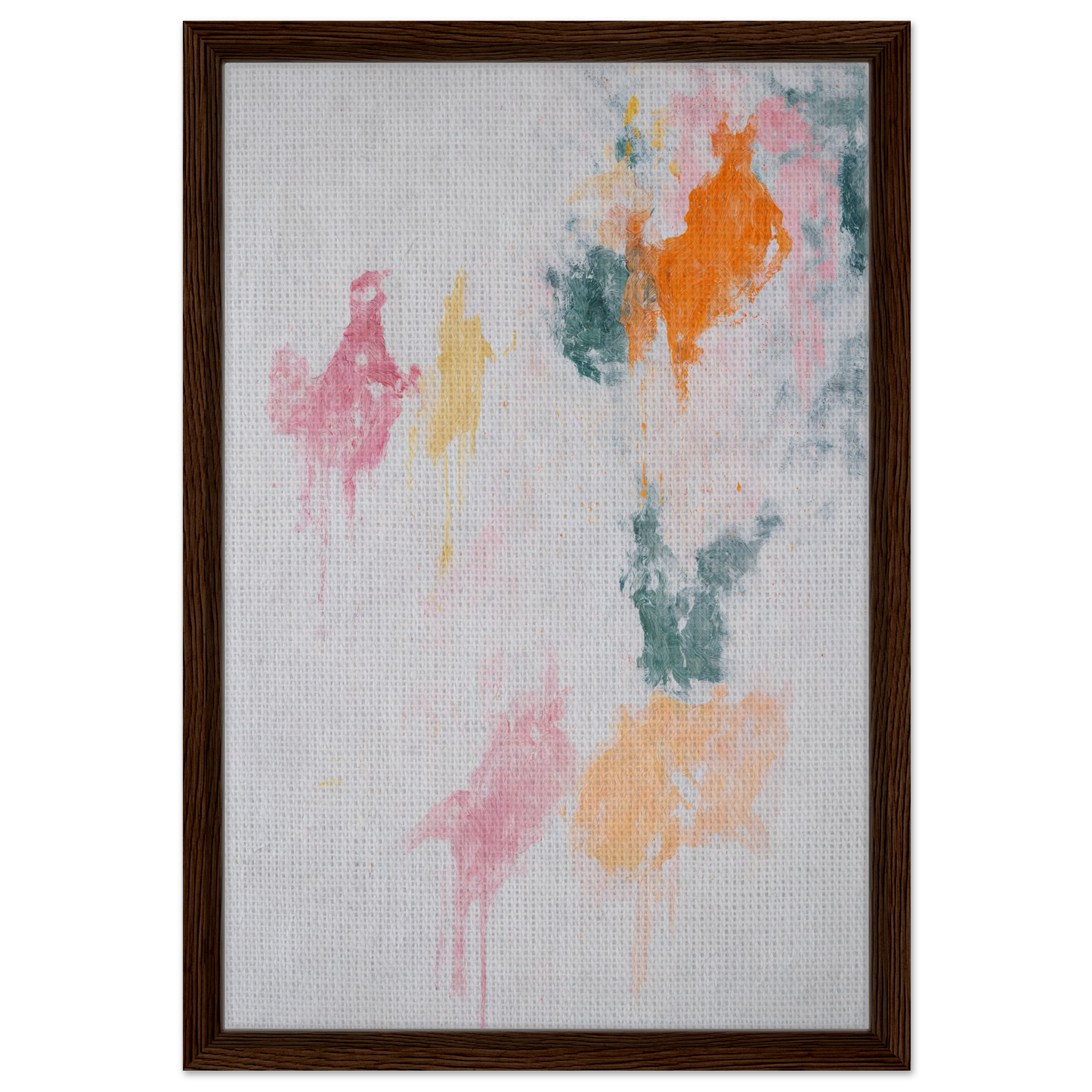 Abstract painting of soft pastel splotches for Chromatic Rapture Dreaming room decor