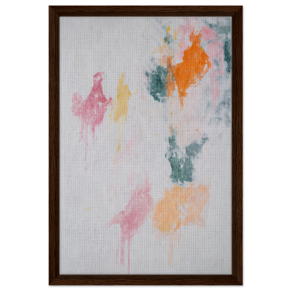 Abstract painting of soft pastel splotches for Chromatic Rapture Dreaming room decor