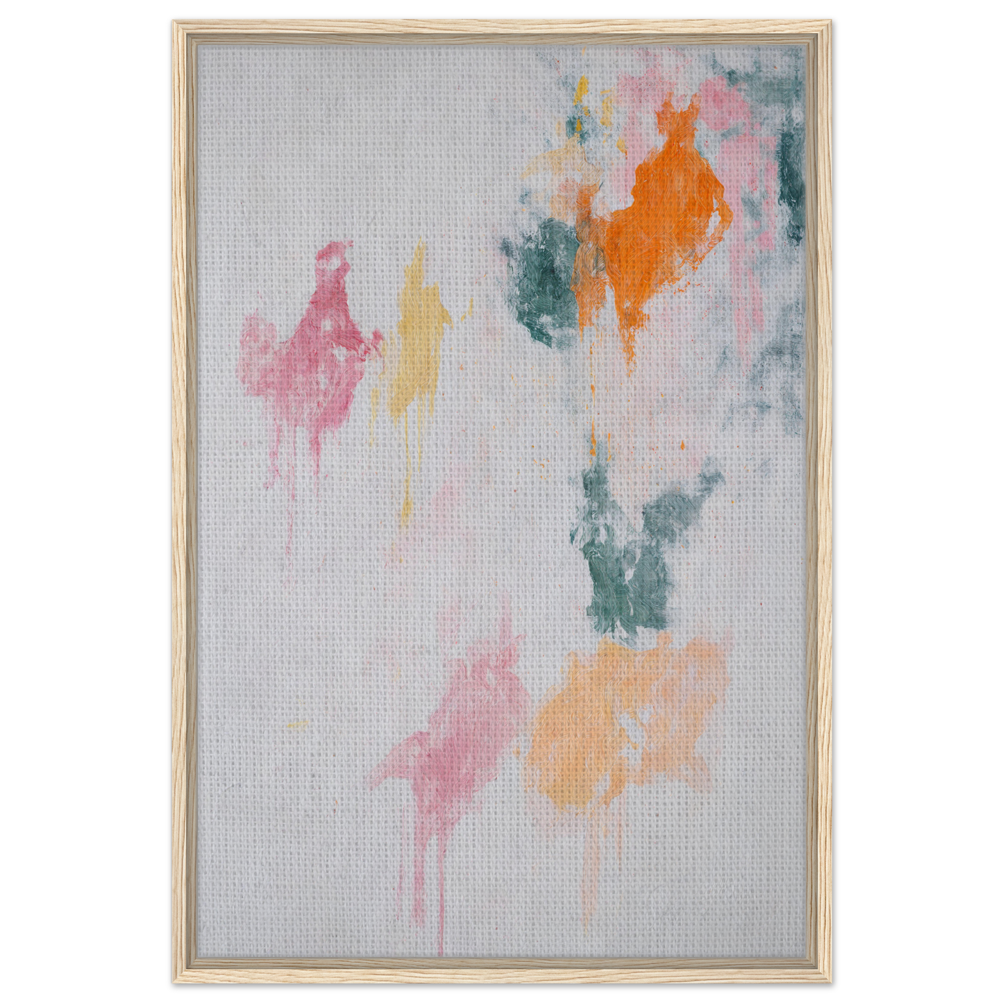 Abstract painting featuring soft splotches, ideal for Chromatic Rapture Dreaming room decor