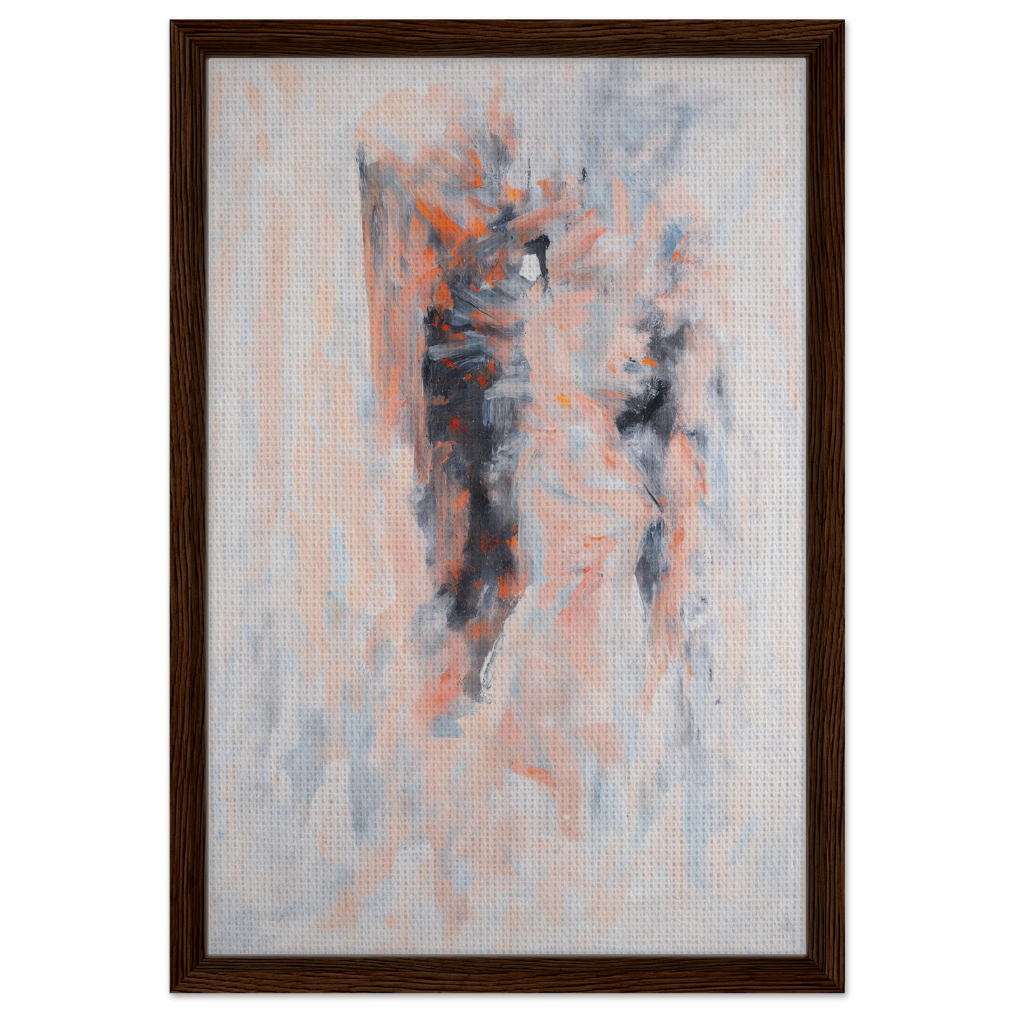 Abstract painting in soft pastels, a perfect addition to Chromatic Tango 雲兒 room decor