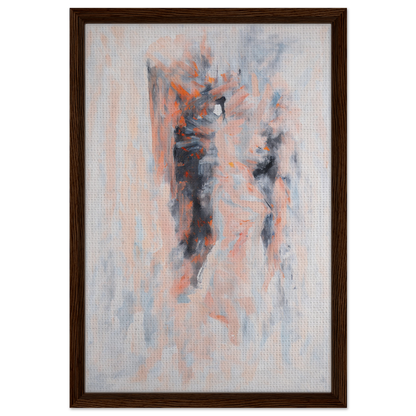 Abstract painting in soft pastels, a perfect addition to Chromatic Tango 雲兒 room decor