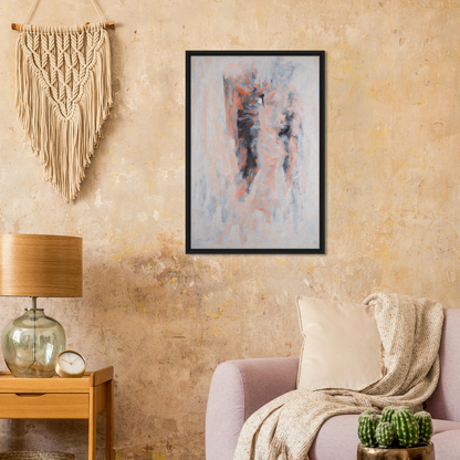 Framed canvas print of Chromatic Tango 雲兒 featuring soft pastel colors and subtle figures