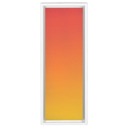 A close up of a picture of a window with a red and yellow background