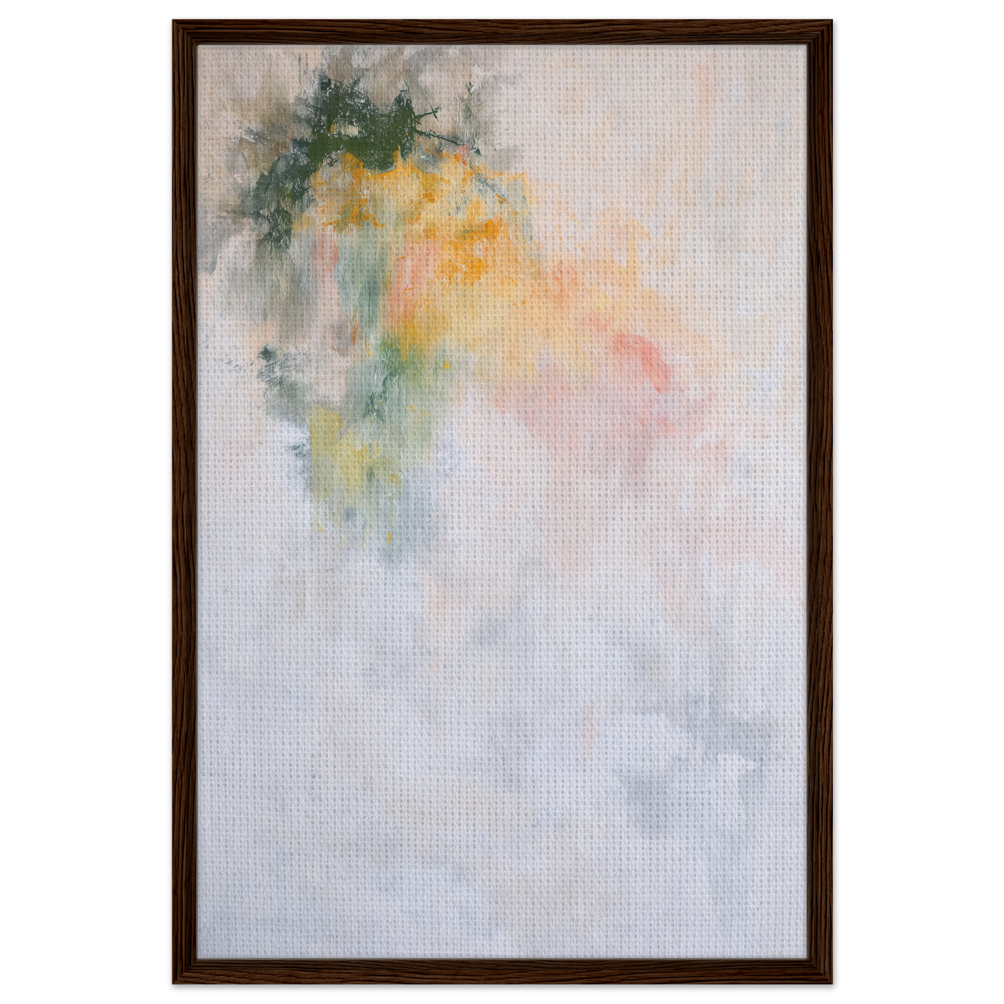 Abstract watercolor painting in soft hues, ideal for Color Dances Dreaming canvas wall art