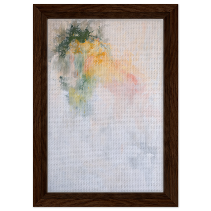 Framed canvas wall art Color Dances Dreaming featuring soft pastel hues in decor