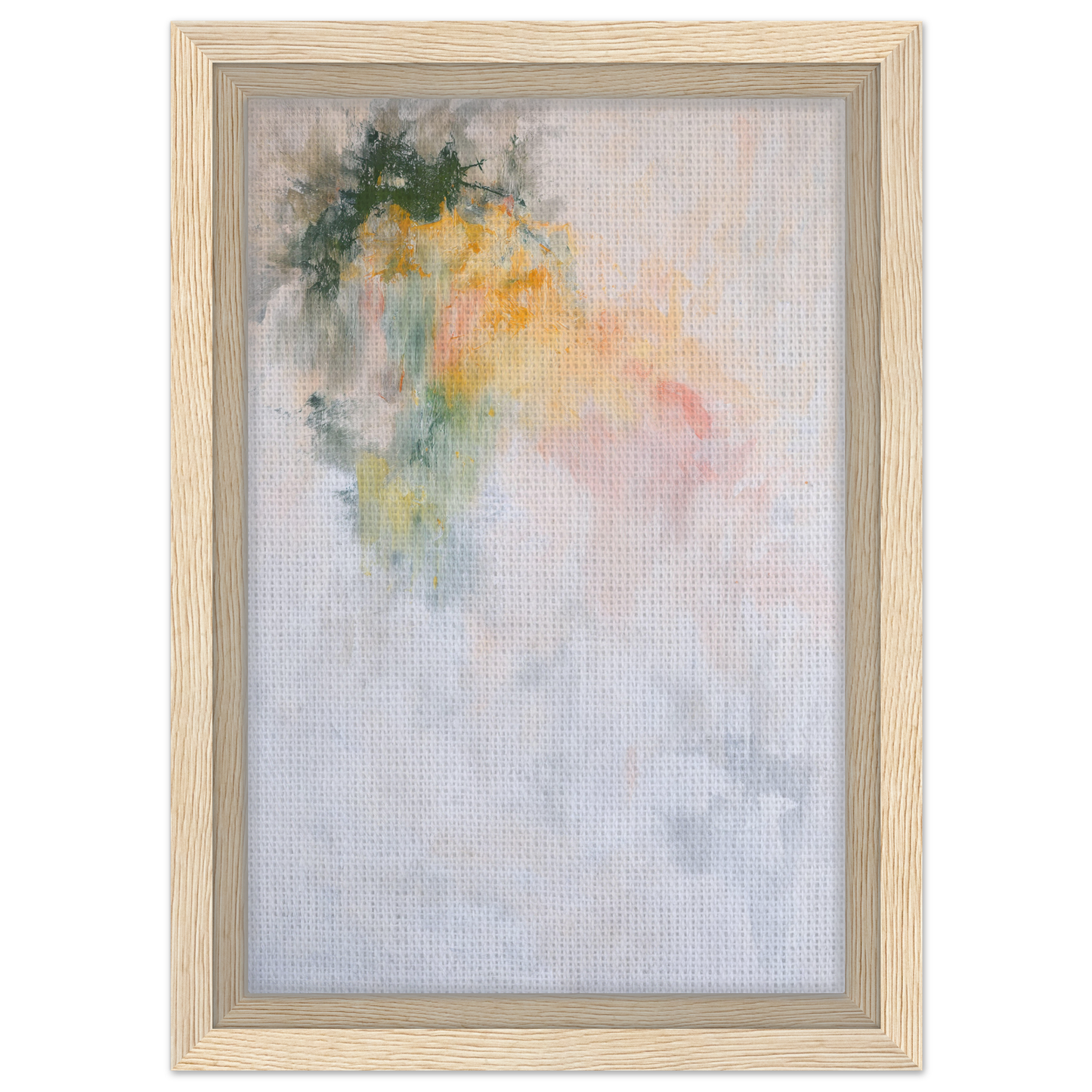 Abstract watercolor painting in soft pastels, part of Color Dances Dreaming canvas wall art