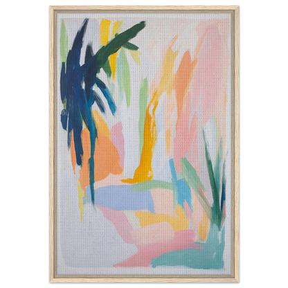 Abstract painting with colorful brushstrokes in pastel and bold hues for Dream Dances Midnight