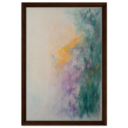 Abstract painting with soft pastels in Dreamscape Tranquility framed canvas print