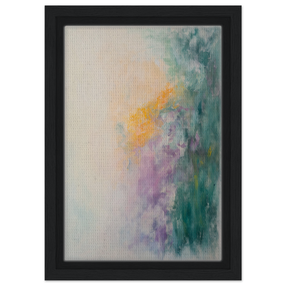 Abstract painting in soft pastel colors for Dreamscape Tranquility Framed Canvas Print