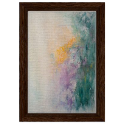 Abstract painting in soft pastel colors for Dreamscape Tranquility room decor