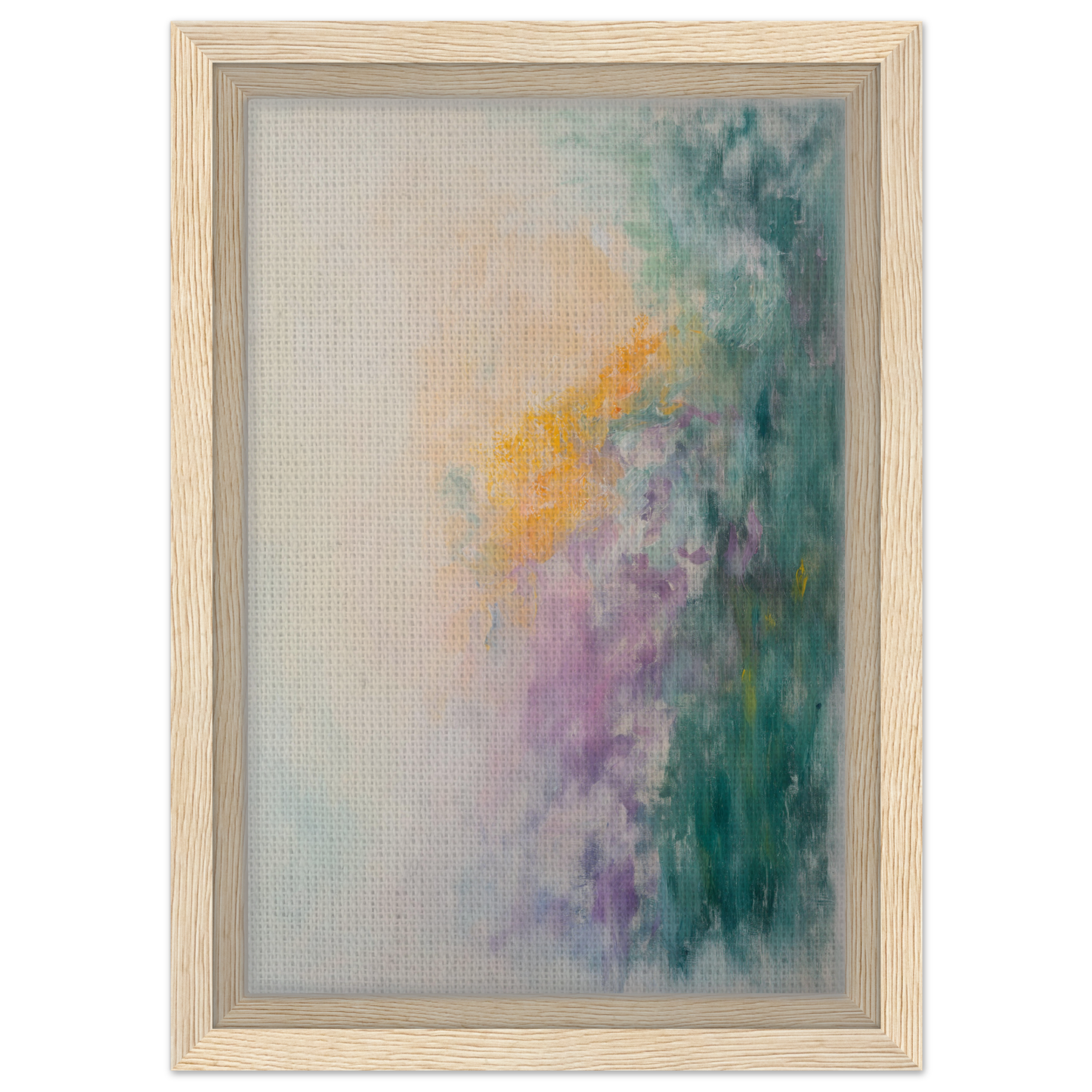 Abstract painting in soft pastels, ideal for Dreamscape Tranquility Framed Canvas Print