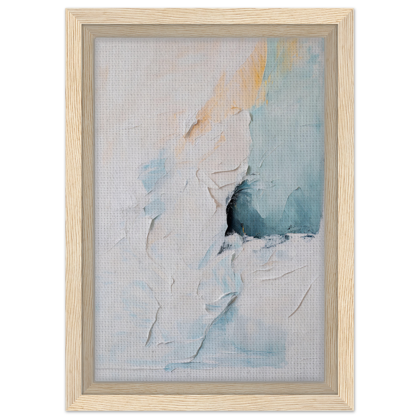 Abstract painting with pastel colors and textured brushstrokes for Ecstatic Horizon Whispers room decor