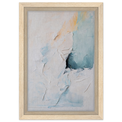 Abstract painting with pastel colors and textured brushstrokes for Ecstatic Horizon Whispers room decor