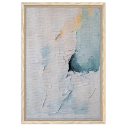 Abstract painting titled Ecstatic Horizon Whispers in soft pastel colors for room decor