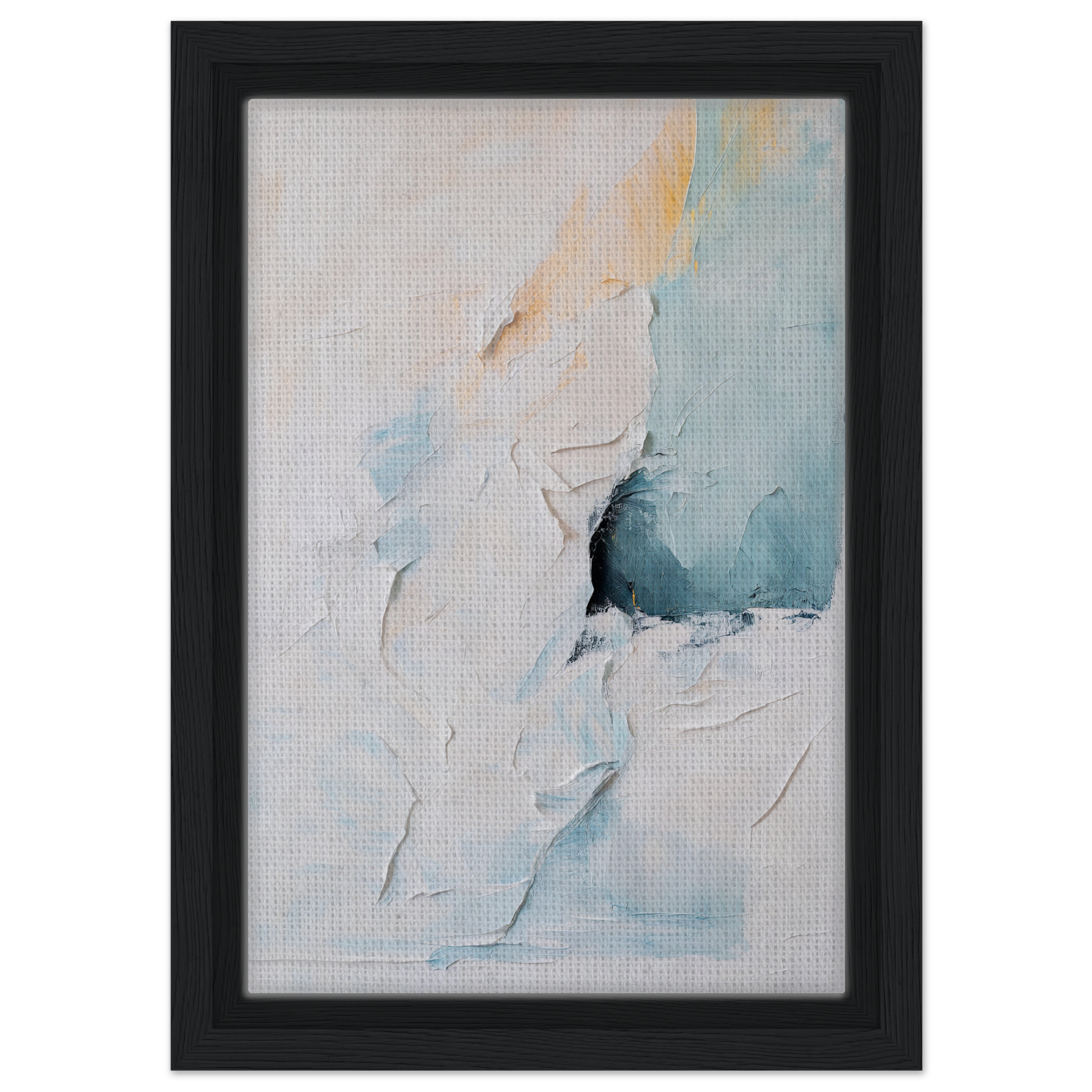 Abstract painting in soft pastels and textured brushstrokes for Ecstatic Horizon Whispers room decor