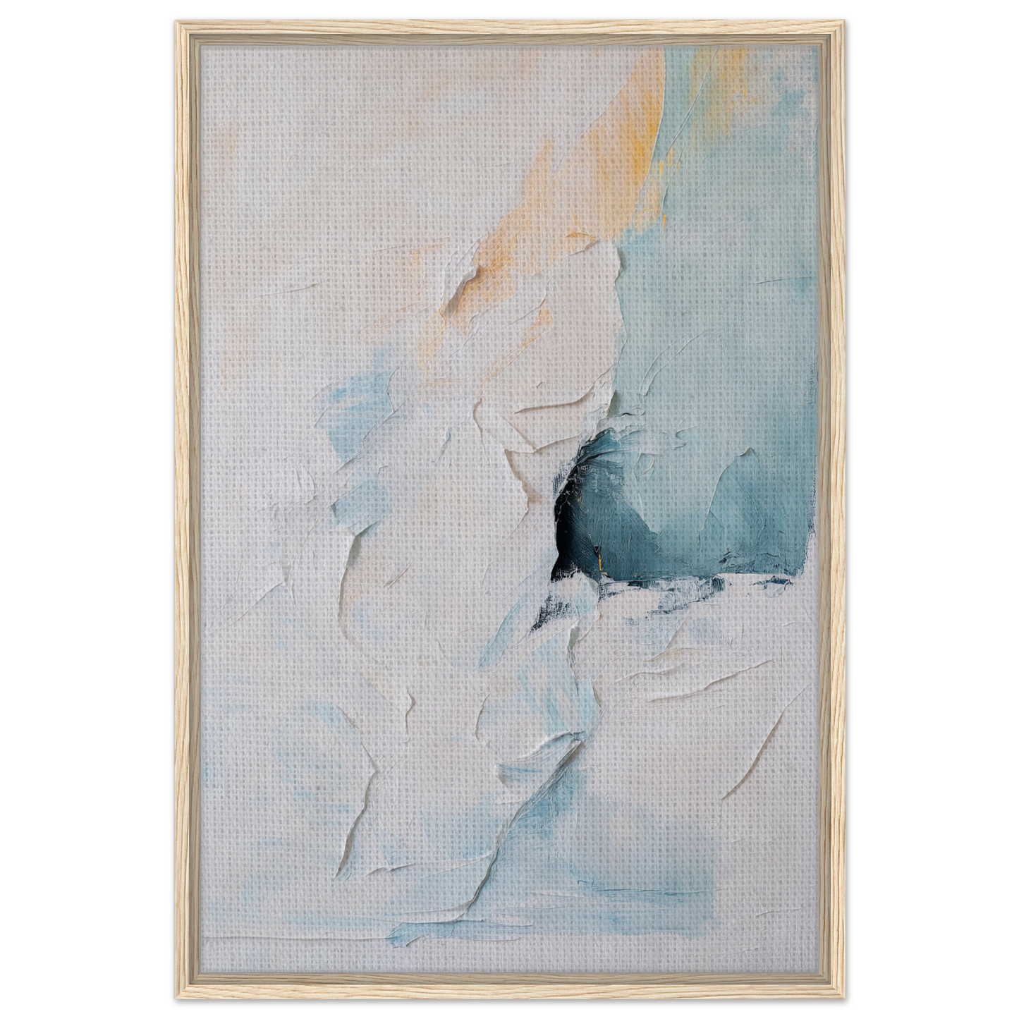 Abstract painting in soft pastel colors for Ecstatic Horizon Whispers room decor