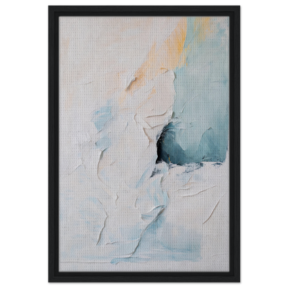 Abstract painting in soft pastel colors, framed canvas print Ecstatic Horizon Whispers